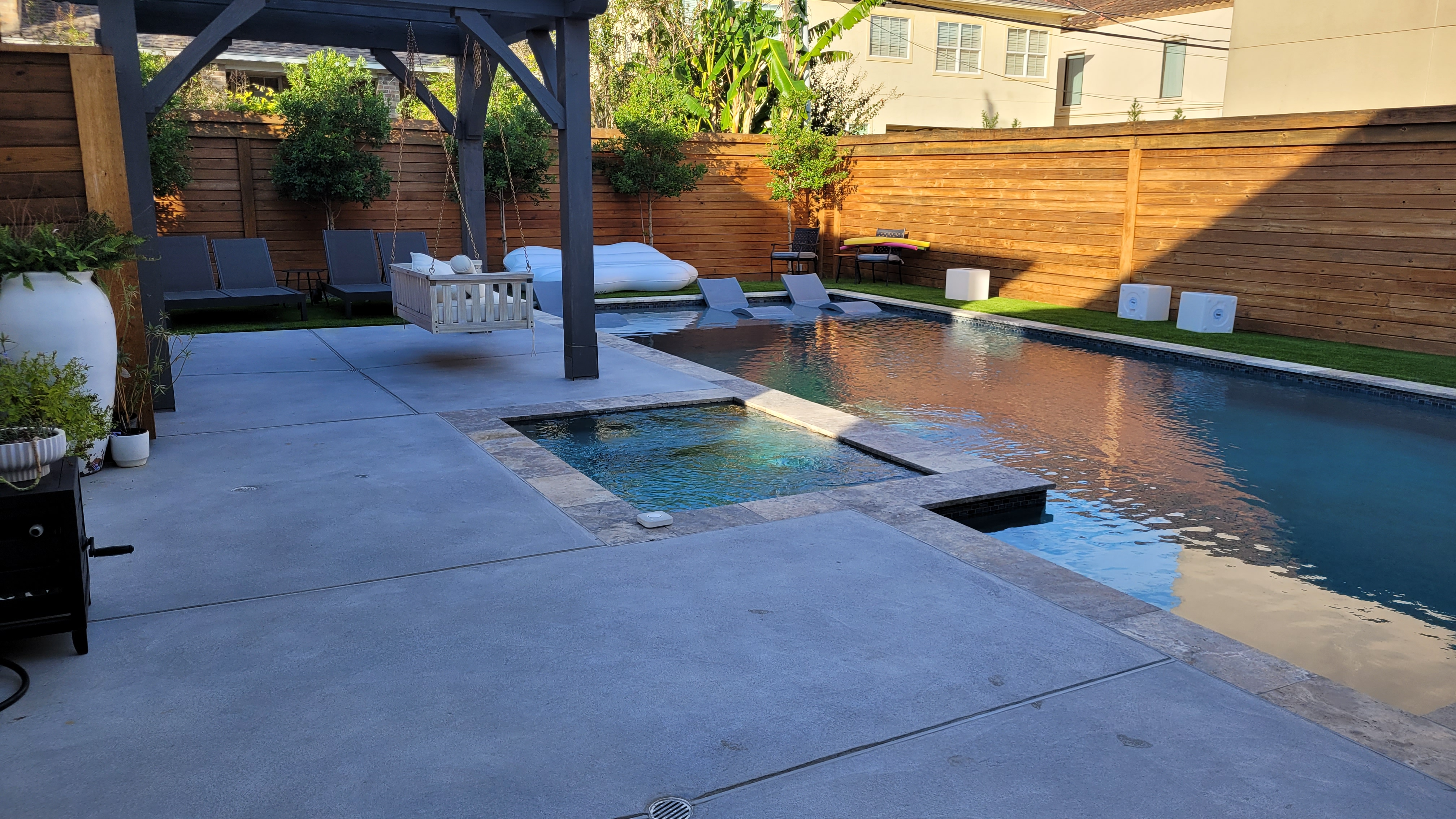 McIngvale Residence pergola view 1