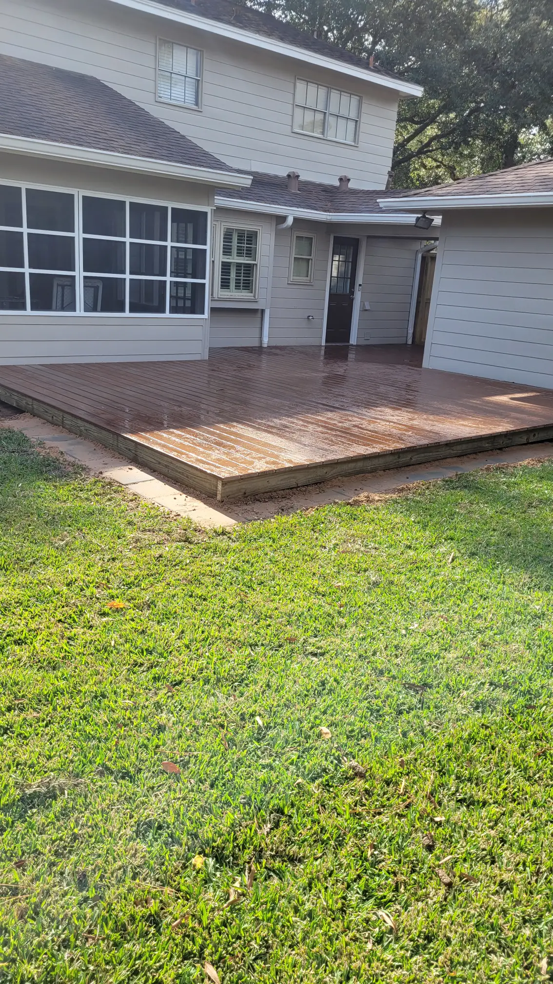Moisture Shield deck in progress