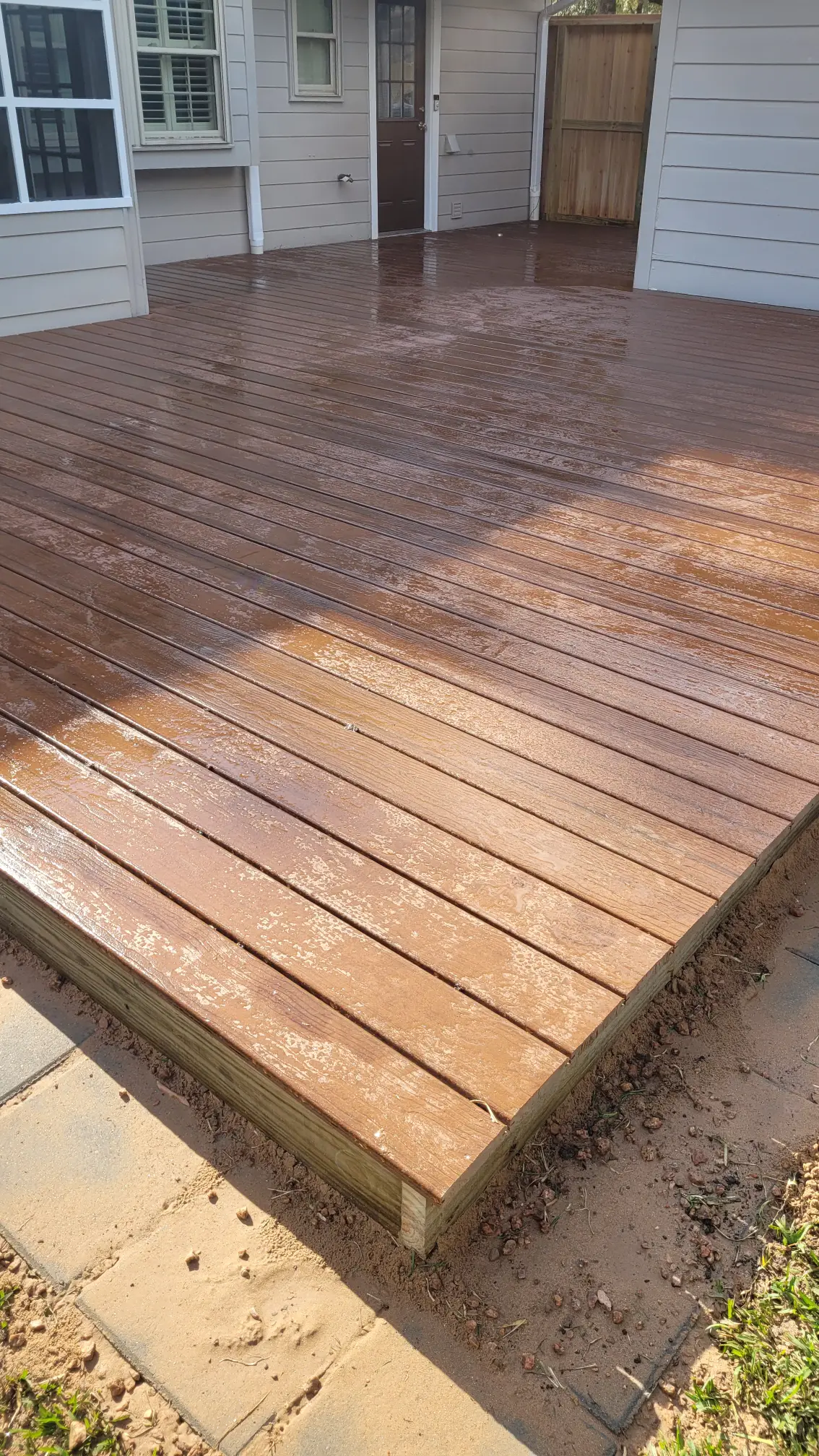 Completed Moisture Shield deck